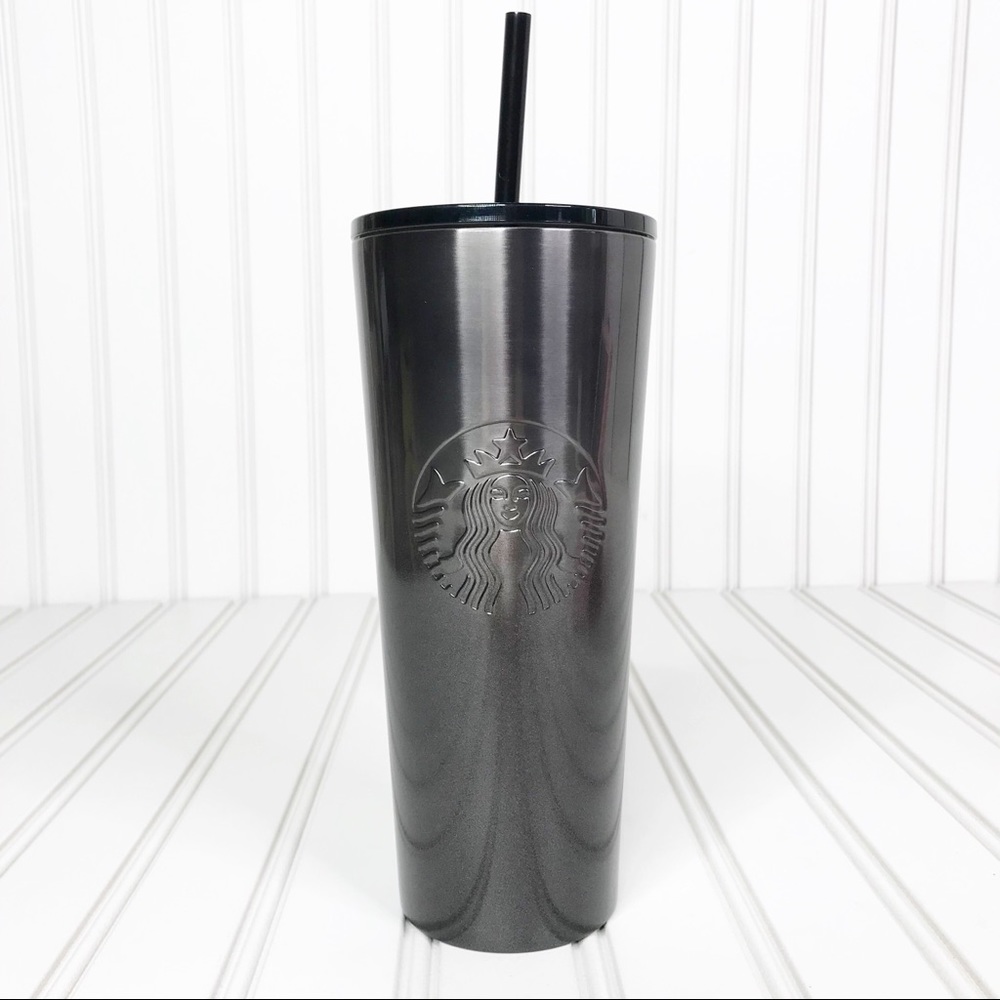 NWT Starbucks Black Ombre 24oz Stainless Steel Cup